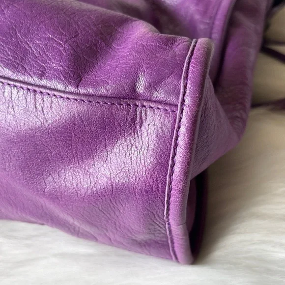 BALENCIAGA CITY BAG SUPER RARE ULTRAVIOLET PURPLE F/W 2013 CLASSIC CITY - Picture 7 of 14